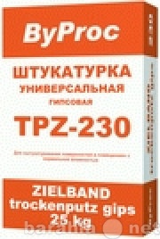 Продам: Штукатурка гипсовая универсаль. TPZ-230