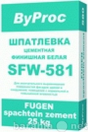 Продам: Шпатлевка цементная финиш. белая SFW-581