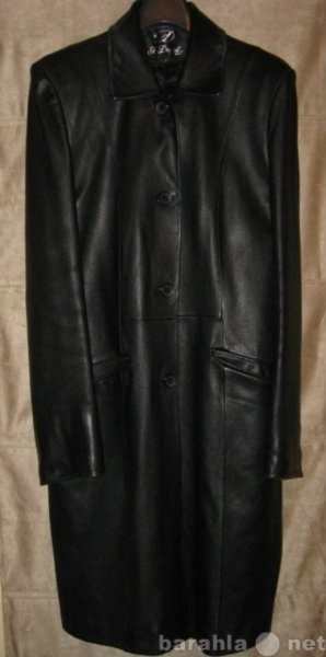 Продам: Продам кожаный плащ черного цвета