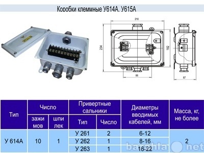 Продам: Коробка клеммная У614 у2