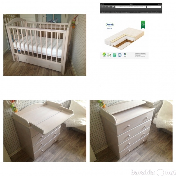 Продам: Детская кроватка с матрасом и комод
