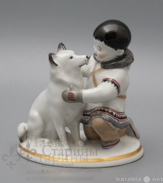 Продам: Фигурка "Мальчик - якут с собакой&q