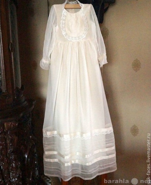 Продам: Платье и чепчик для крещения