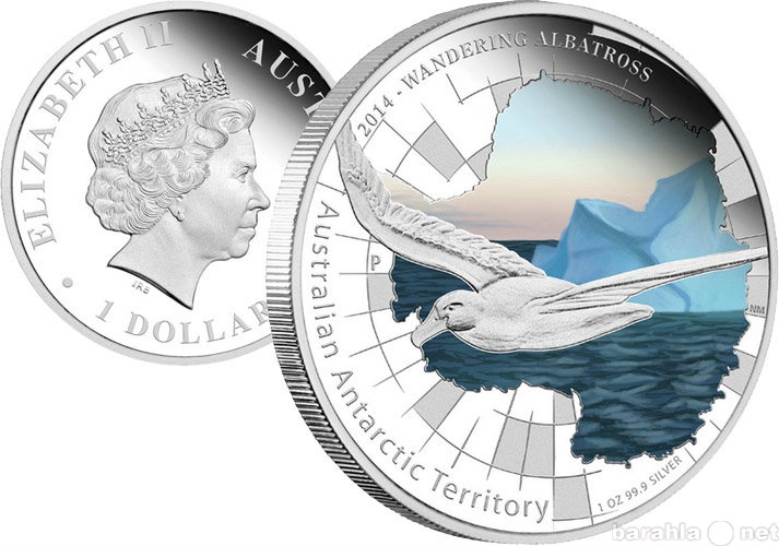 Продам: монета wandering albatross 2014 серебро