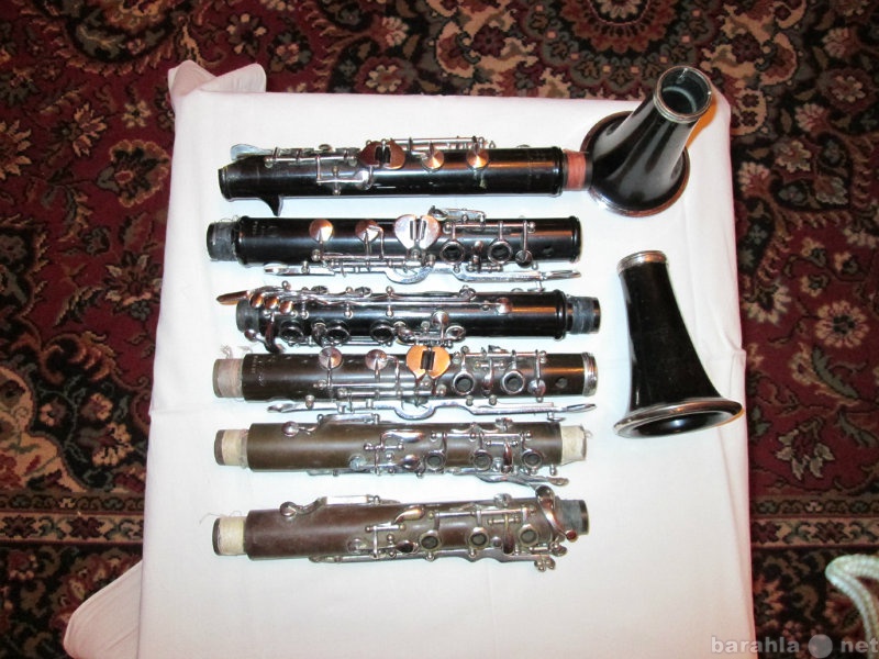 Продам: 3 неполных кларнета  на запчасти