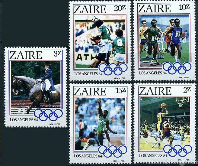 Продам: Негашеные марки - Заир, 1984г, Олимпиада