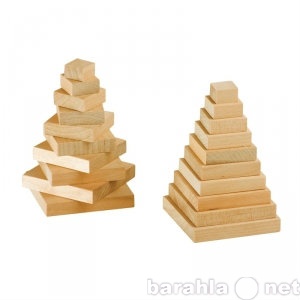 Продам: Детская Пирамидка из дерева Квадрат