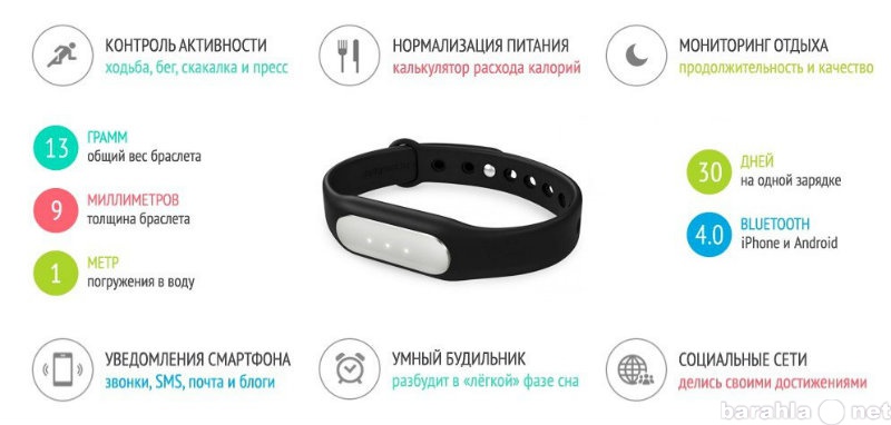 Продам: Фитнес браслет оригинал Xiaomi Mi Band