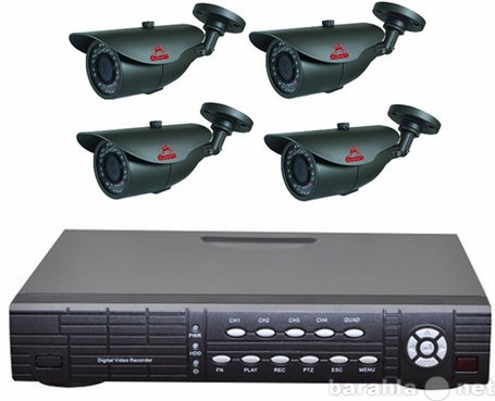 Продам: Комплект видеонаблюдения на 4 HD камеры