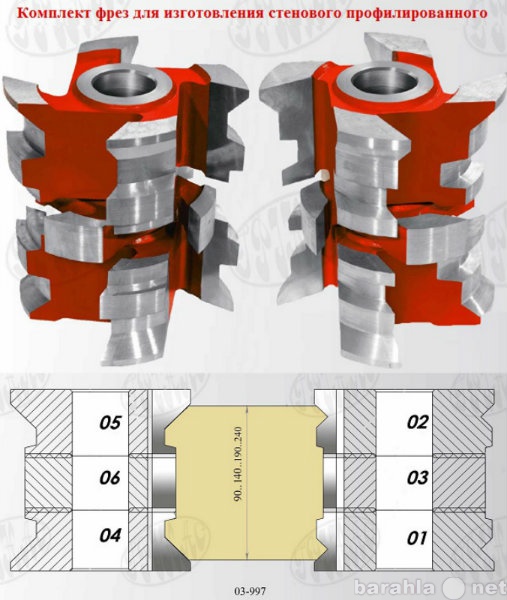 Продам: Комплект фрез для профилированного бруса