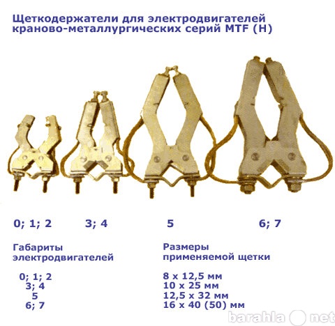 Продам: Крановые щеткодержатели серии МТ