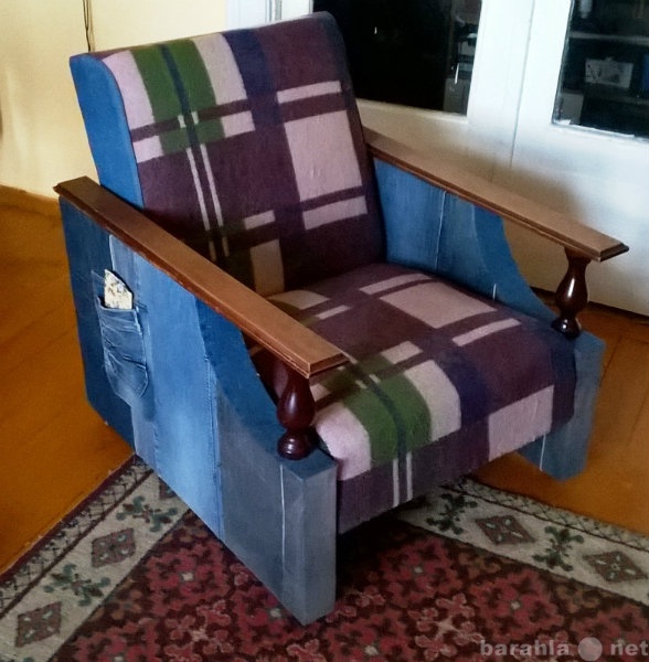 Продам: винтажное джинсовое кресло
