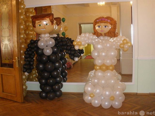 Предложение: Оформление свадеб воздушными шарами.