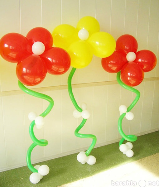 Предложение: Цветок со стеблем из воздушных шаров