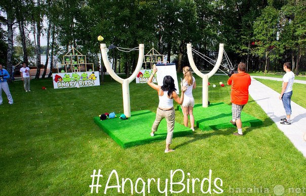 Предложение: Аттракцион рогатка Angry Birds в аренду