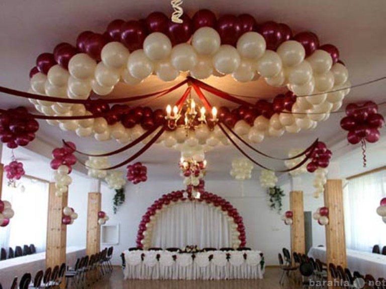 Предложение: Оформление зала на свадьбу шарами