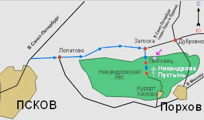 Карта санатория хилово псковская область