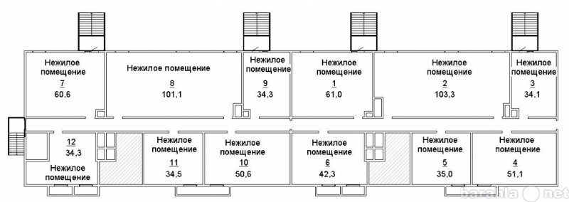 План нежилого этажа