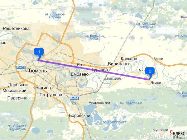 Карта мальково тюменской области