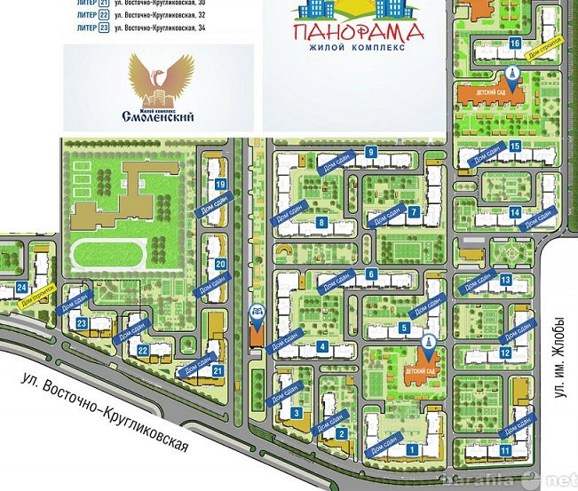 Карта краснодара восточно кругликовская