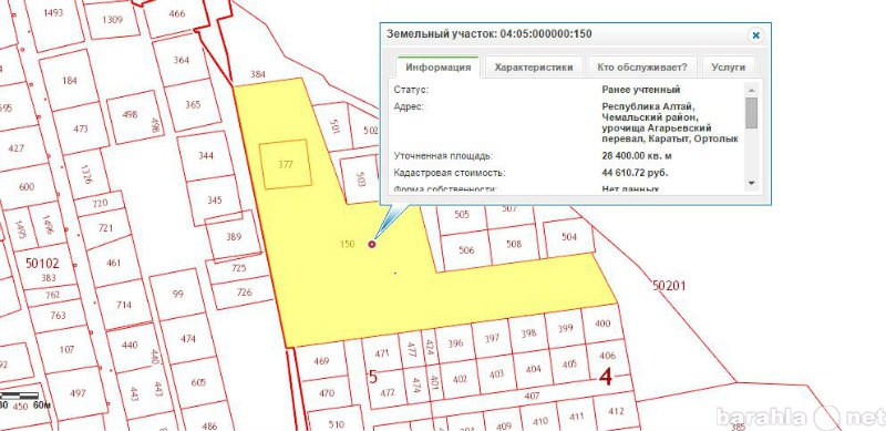 Кадастровая карта чемальского района республики алтай